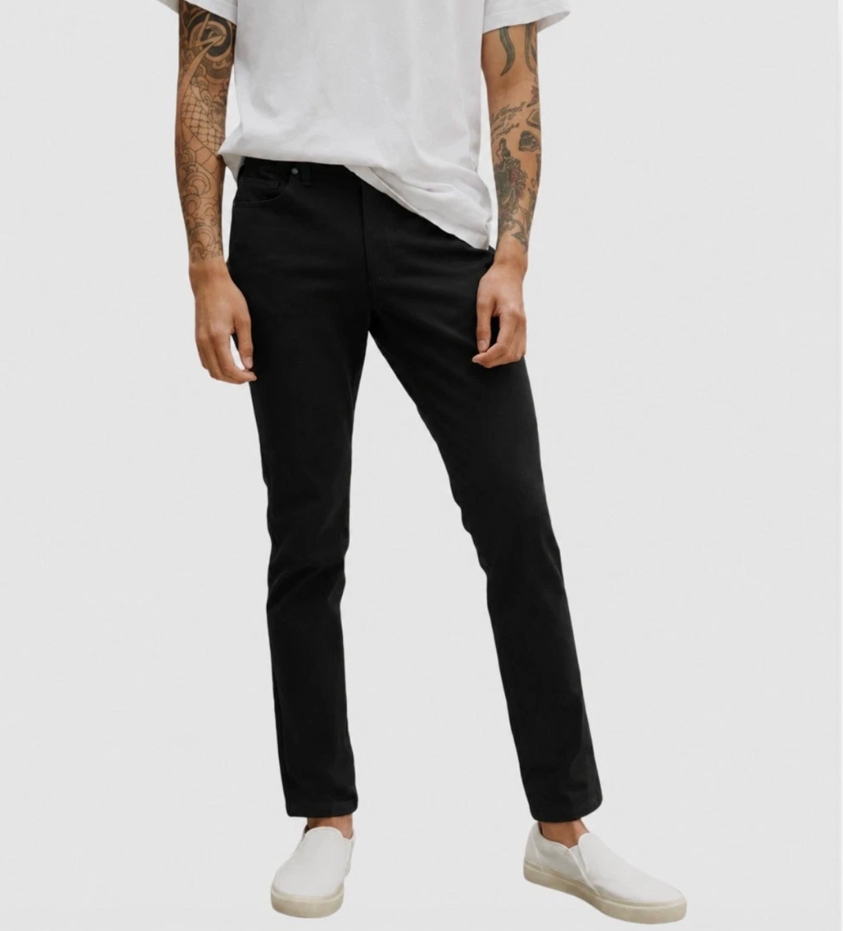Everlane Men's The Performance 5-Pocket Pants 33x34 Black Chinos Stretch Nwt